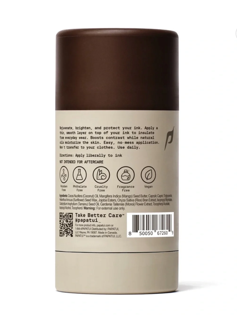 Enhancing Tattoo Stick — Fragrance Free (Cream/Brown)